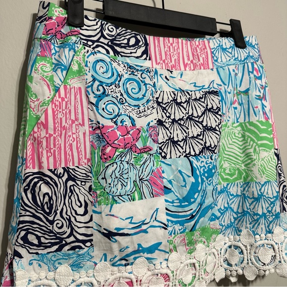 NWOT Lily Pulitzer Marigold Skort Sealife/Ocean themed Size 0 Multicolor - Picture 2 of 10